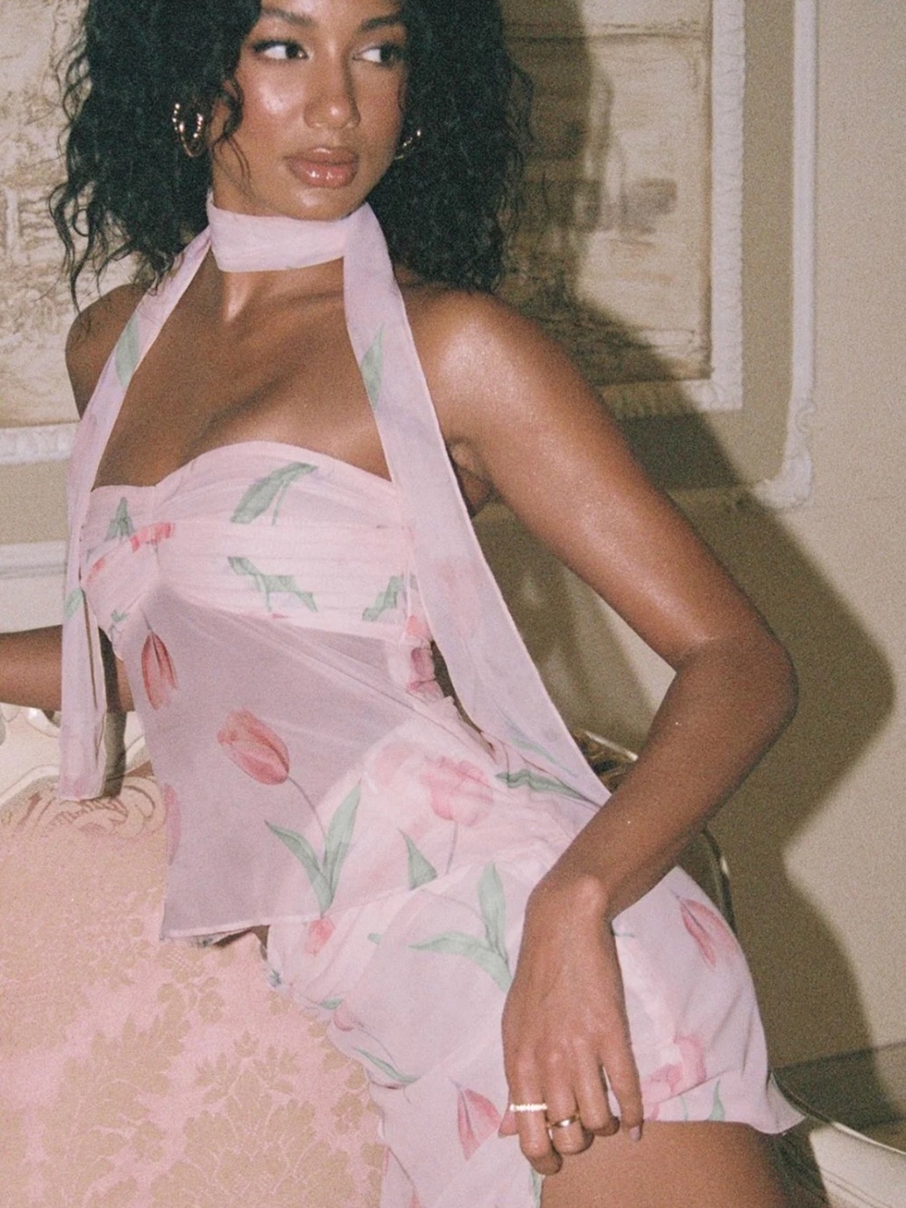 Perrin Mini Skirt Pink